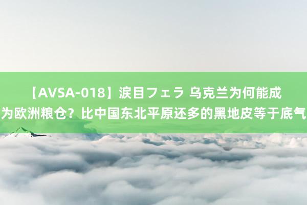 【AVSA-018】涙目フェラ 乌克兰为何能成为欧洲粮仓?比中国东北平原还多的黑地皮等于底气
