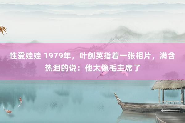 性爱娃娃 1979年,叶剑英指着一张相片,满含热泪的说:他太像毛主席了