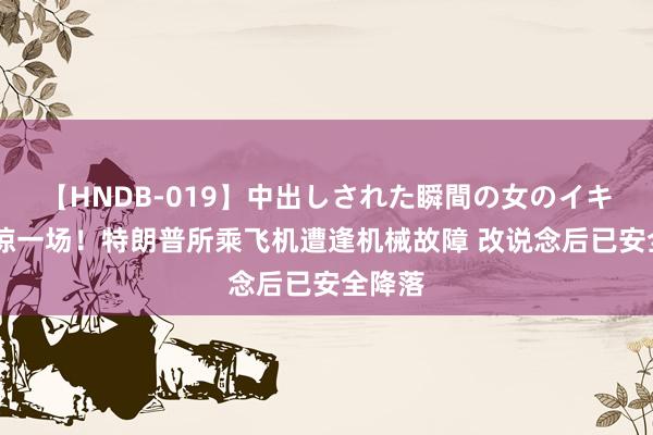 【HNDB-019】中出しされた瞬間の女のイキ顔 虚惊一场!特朗普所乘飞机遭逢机械故障 改说念后已安全降落