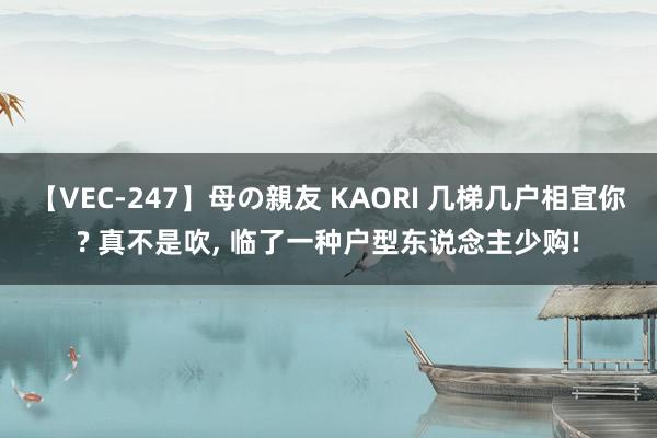 【VEC-247】母の親友 KAORI 几梯几户相宜你? 真不是吹, 临了一种户型东说念主少购!