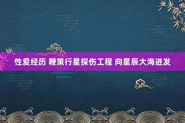 性爱经历 鞭策行星探伤工程 向星辰大海进发